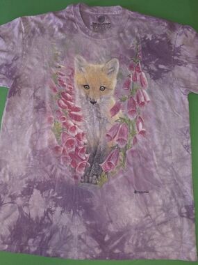 The Mountain, 1990s, Purple Fox Graphic Tee